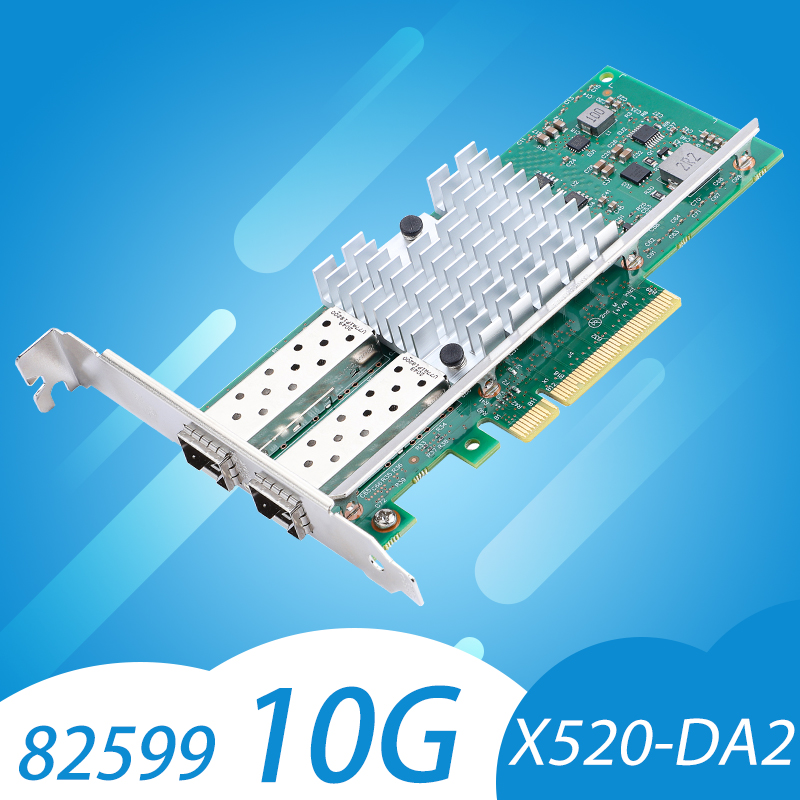 بطاقة شبكة Intel X520-DA2 10 ج - مراجعة 10Gb Sfp+ Pcie Network Card Dual Port وسعره